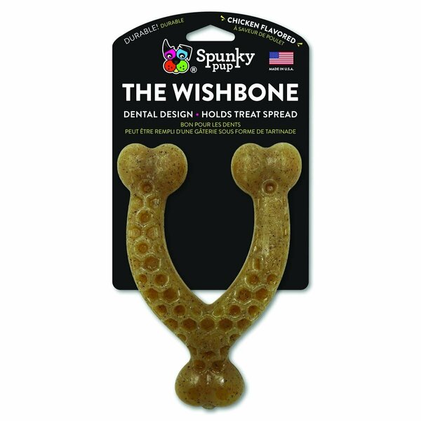 Partisanpartidista The Wishbone HD Chew Dog Toy, Gray - Large, 12PK PA3700238